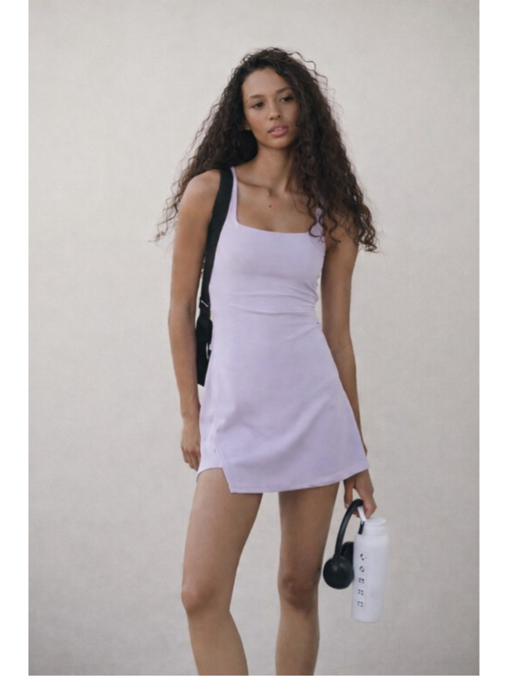 FP Movement Free People Never Better Dress XL Lavender Glaze NWT Built-In Shorts